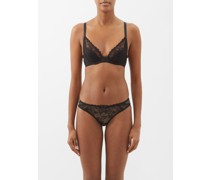 Leni Embroidered-lace Underwired Plunge Bra