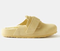 Nagoya Shearling-lined Suede Clogs