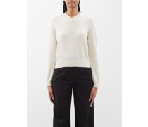 Drape-neck Recycled Cashmere-blend Sweater