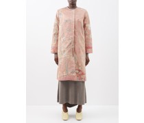 Tanita Vintage Embroidered-silk Coat