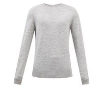 Fitted Merino-wool Crew-neck Sweater