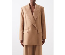 Mallory Oversized Double-breasted Wool Suit Jacket