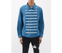 Knotted-strap Cotton-poplin Shirt