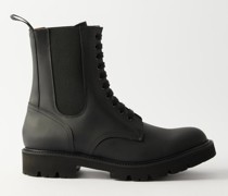 Buckley Rubberised-leather Derby Boots