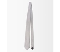 Geometric-jacquard Silk-dobby Tie