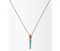 Petit Emerald & 18kt Gold Necklace