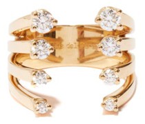 Dots Diamond & 18kt Gold Ring