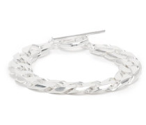 Moto Curb-chain Sterling-silver Bracelet
