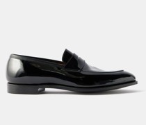Merton Patent-leather Penny Loafers