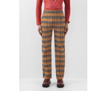 Samuel Check-jacquard Track Pants