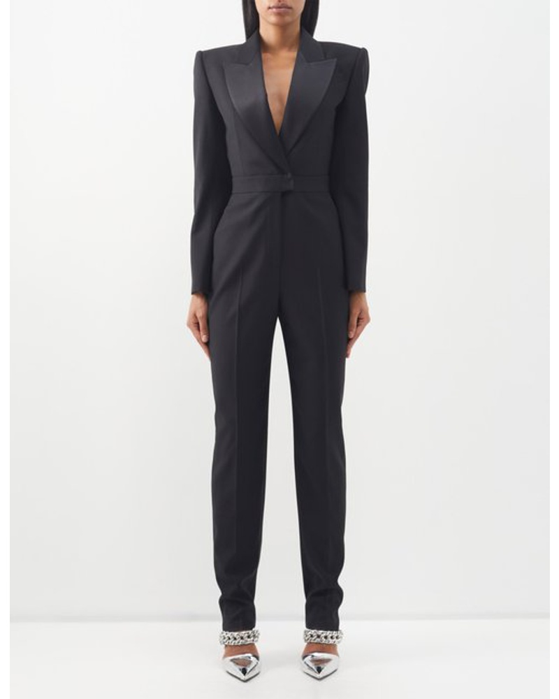 Alexander McQueen Damen Tailored Wool Jumpsuit