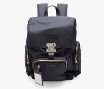 Butterfly Medium Leather-trim Nylon Backpack