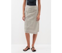 Striped Monogram-print Organic Cotton-blend Sarong