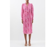 Stella Leopard-print Silk Midi Dress