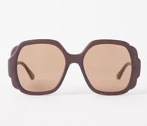 Mirtha Round Recycled-plastic Sunglasses