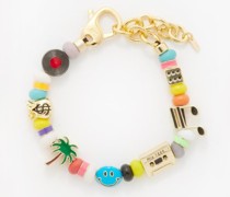 Industry Enamel & 14kt Gold-plated Bracelet