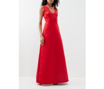 Filippa Sleeveless Satin Gown