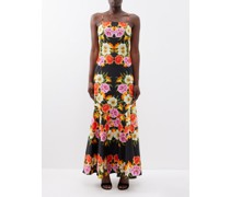 Jalisa Vila Floral-print Cotton Maxi Dress