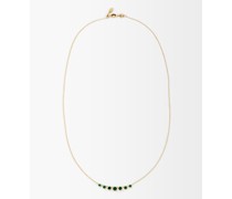 Penelope Small Emerald & 18kt Gold Necklace