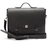 Rider Grained-leather Briefcase