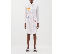 Road Trip With Swimming Girls Cotton Shirt Dress