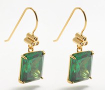 The Drop Cubic Zirconia & Gold-plated Earrings