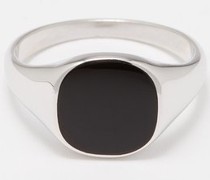 Olympus Enamel & Sterling Silver Ring