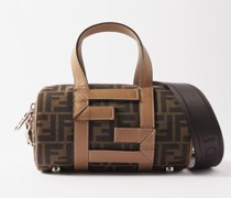 Ff-jacquard Mini Canvas Cross-body Bag