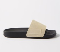 Humberto Suede And Rubber Slides
