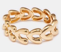 Heart Large Gold-filled Sterling-silver Bracelet