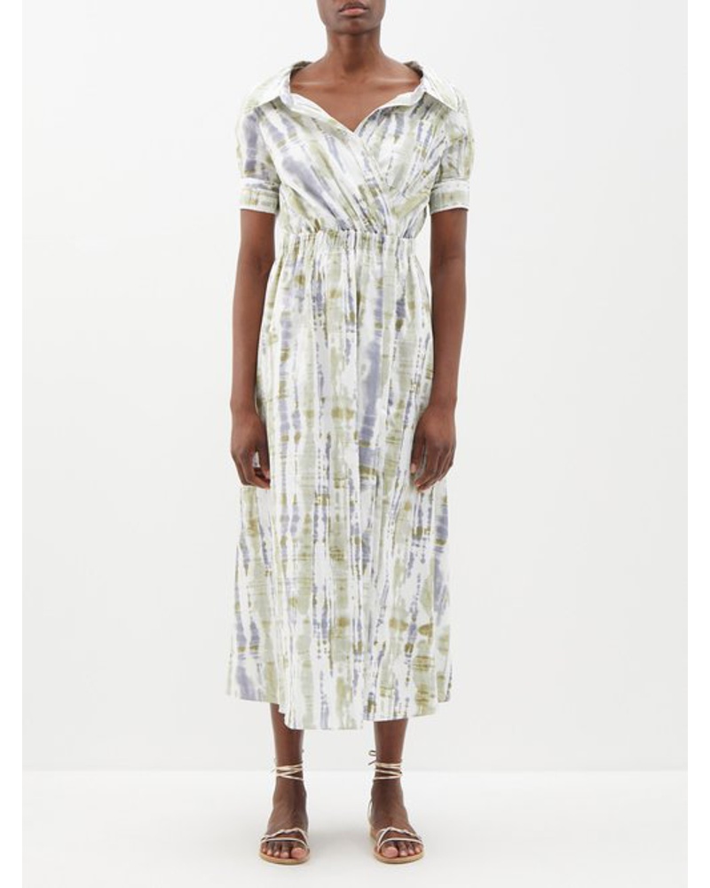 Altuzarra Damen Lydia Shibori-dyed Cotton Shirt Dress Altuzarra Damen Lydia Shibori-dyed Cotton Shirt Dress