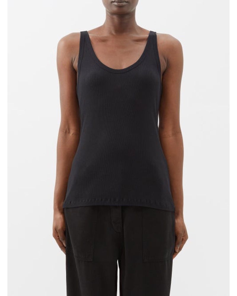 Raey Damen Organic Cotton-blend Sheer Rib Vest