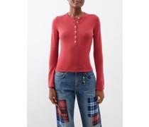 W-lou Buttoned Cashmere Sweater