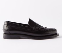 Nombela Woven Leather Loafers