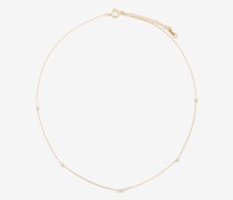 Heart Diamond, Pearl & 14kt Gold Necklace