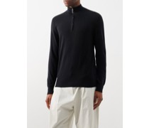 Mr Fenchurch Quarter-zip Cashmere Sweater