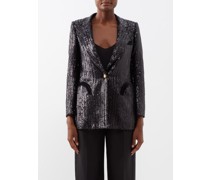 Everyday Single-breasted Sequinned Blazer