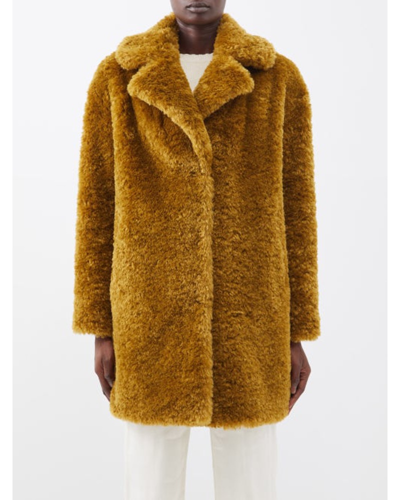 Herno Damen Faux Shearling Coat