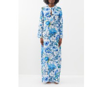 Collins Floral-print Silk Maxi Dress