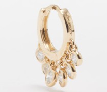 Shaker Mini Diamond & 14kt Gold Single Earring