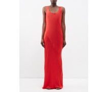 Open-back Satin Maxi Dress