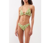 Berry-print Halterneck Bikini