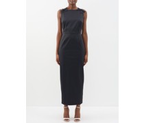 Robe longue dos-nu en taffetas Kim