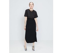 High-rise Organic Wool-blend Pencil Skirt