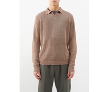 Harrison Linen Polo Sweater