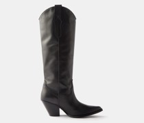 Ana Leather Cowboy Boots
