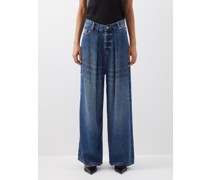Jean ample raccourci en lyocell Extra Fold