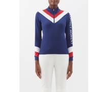 Chevron-stripe Jersey Base-layer Top