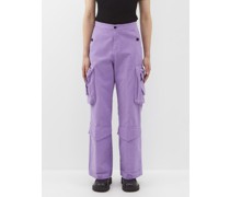 Cotton-blend Cargo Trousers