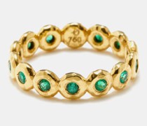 Nesting Gem Emerald & 18kt Gold Ring
